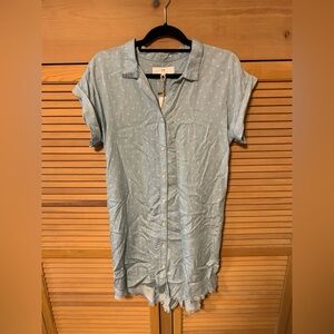 Thread & Supply Button-Up Jean Dress